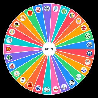 Random Partidos políticos do Brasil (2024) Wheel