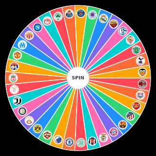 Random Football Clubs of Europe Wheel