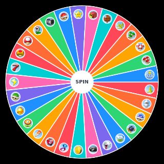 Random Mario Kart Items Wheel