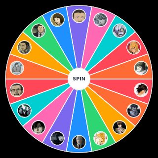 Random Deathnote Characters 3.0 Wheel