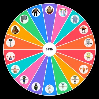 Random AI Sponge Rehydrated Characters Wheel