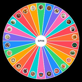 UK Christmas Food Wheel