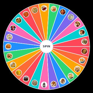 Thanksgiving Food Wheel