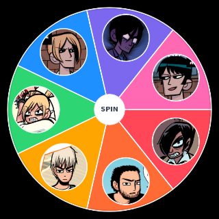 Random Scott Pilgrim Evil Exes Wheel