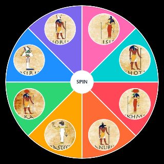 Random Egyptian Gods Wheel