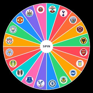 Random Escudos de la Premier League 2020 21 Wheel