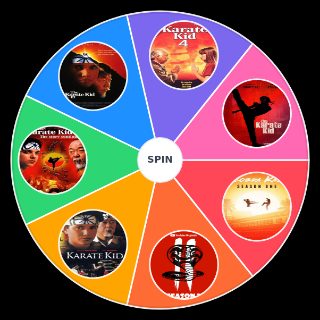 Random The Karate Kid Franchise Wheel