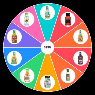 Random Salad Dressing Wheel