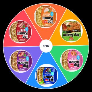 Top Ramen Flavors Wheel
