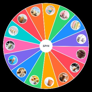 Random Boba Tea Flavors Wheel