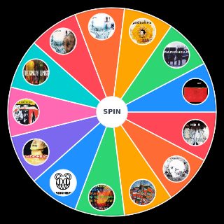 Radiohead's albums Wheel