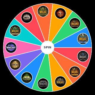 Random World of Warcraft Expansions Wheel
