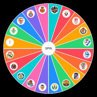 Random Equipos La Liga 19 20 Wheel
