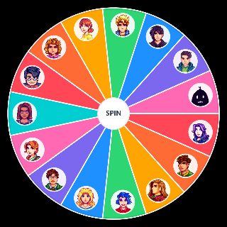 Stardew Valley Marriageable Characters Wheel