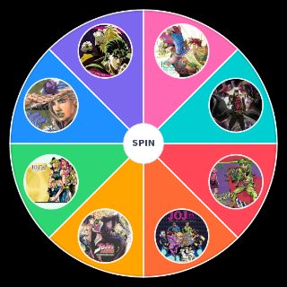 Pick a Random top 8 JoJo parts