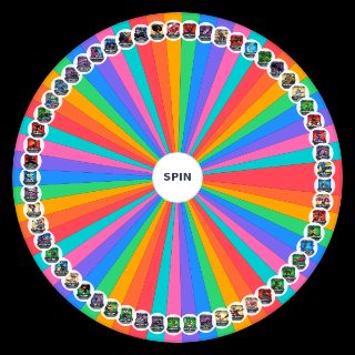 Random Silver CHARACTERS Wheel