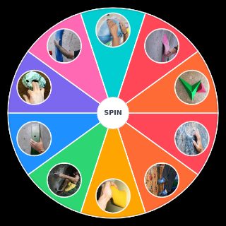 Pick a Random Climbing holds