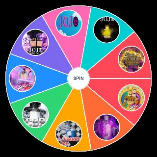 Spin the Wheel: Jojo's Bizarre Adventure Roblox Games