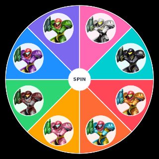 Spin the Wheel: SSBU Samus alts/colors