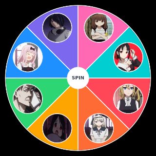 Love is war real best waifu Wheel