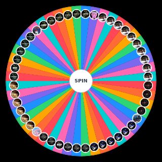 Random P1Harmony Discography Wheel