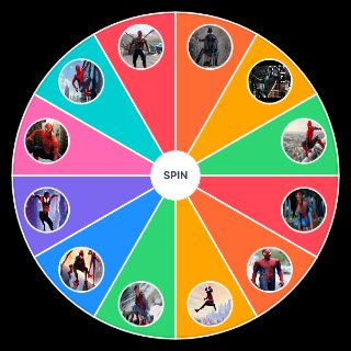 Spin the Wheel: Spider man Movie suit