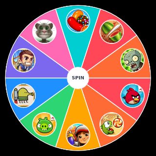 Classic App Games Wheel