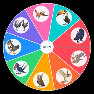 Pokemon Regional Birds Random Picker
