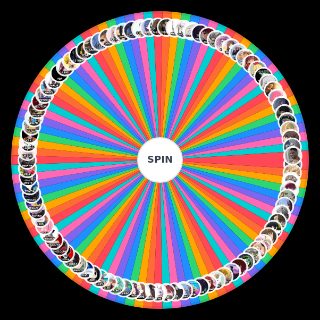 de los personajes de \"Amor Pajin\" Wheel