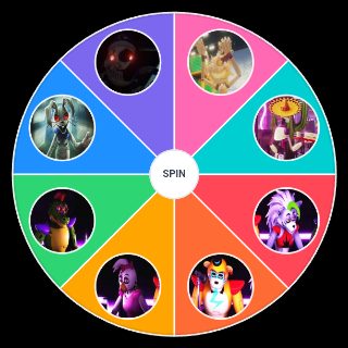 Spin the Wheel: FIVE NIGHTS AT FREDDY'S: SECURITY BREACH CHARACTER
