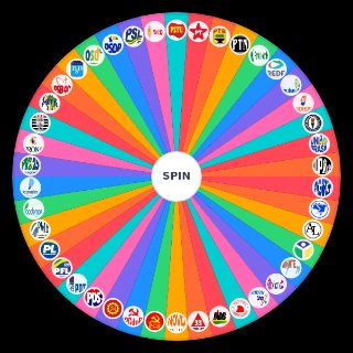 Random Partidos Políticos do Brasil (Atuais e Históricos) Wheel