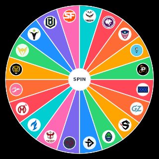 Random Overwatch league team logos Wheel
