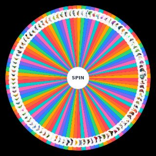 PvZ Bfn literally every character in the game Wheel