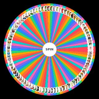 Spin the Wheel: Lista Piw