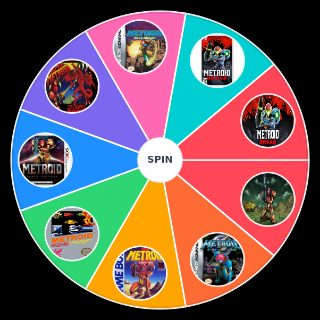 Random 2D Metroid Games Wheel