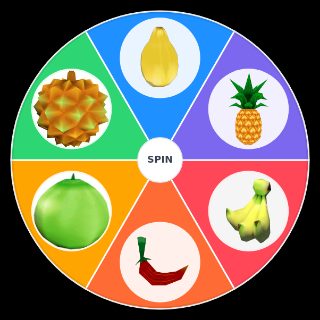 Pick a Random The fruits in Super Mario Sunshine