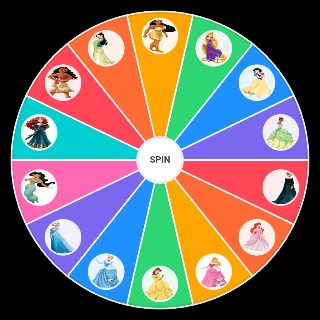 Random Disney Princess Dresses Wheel