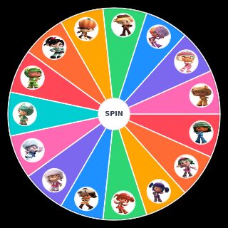Spin the Wheel: Sugar Rush Charaters