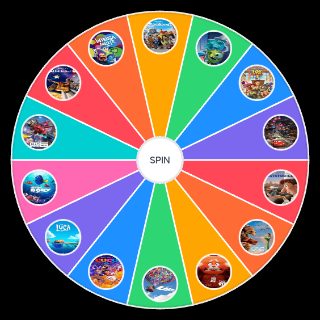 Top de Películas de Disney (Pixar) Wheel
