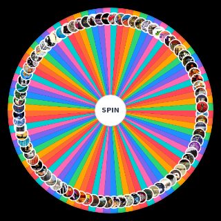 Random Grunge Albums Playlist Wheel