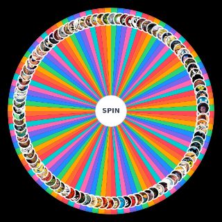 Random Top 100 Comics Protagonists Wheel