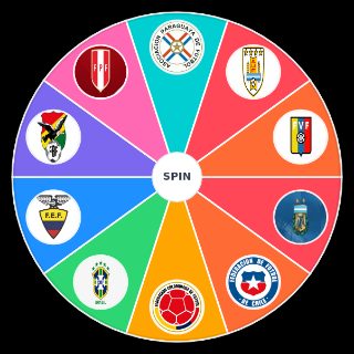 Random Seleciones Sudamericanas Wheel