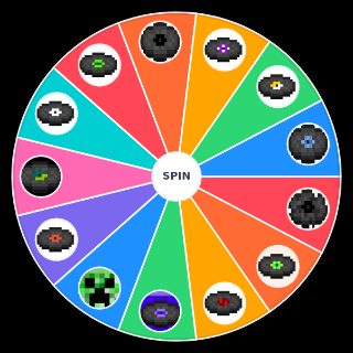 Random Mincraft Music Discs Wheel