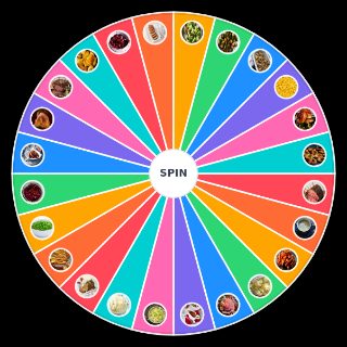 Random Food for your Christmas Dinner Wheel