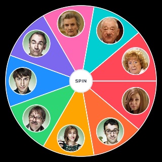 Friday Night Dinner Characters Wheel