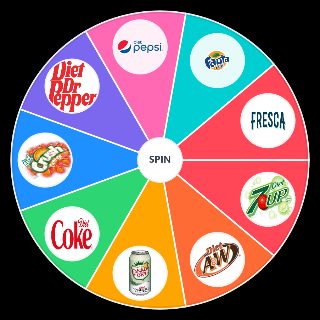 Random Diet Soda Wheel