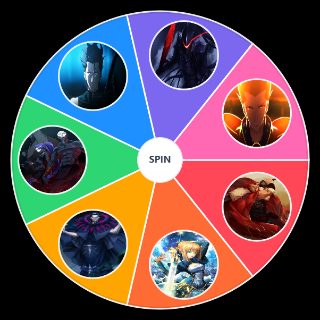 Random Fate Zero Servants Wheel