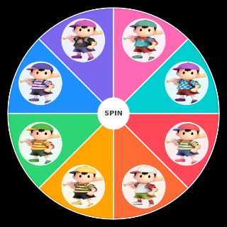 Spin the Wheel: SSBU Ness alts/colors
