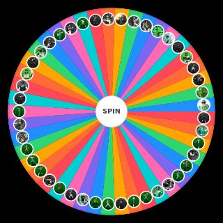 Spin the Wheel: Green/Black Sentai Warriors