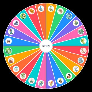 Pokemon Iniciais de cada Geraçao Wheel